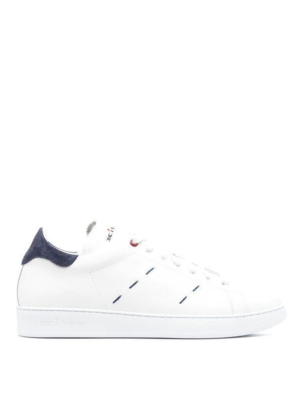 KITON: sneakers - Sneakers basse con cuciture a contrasto