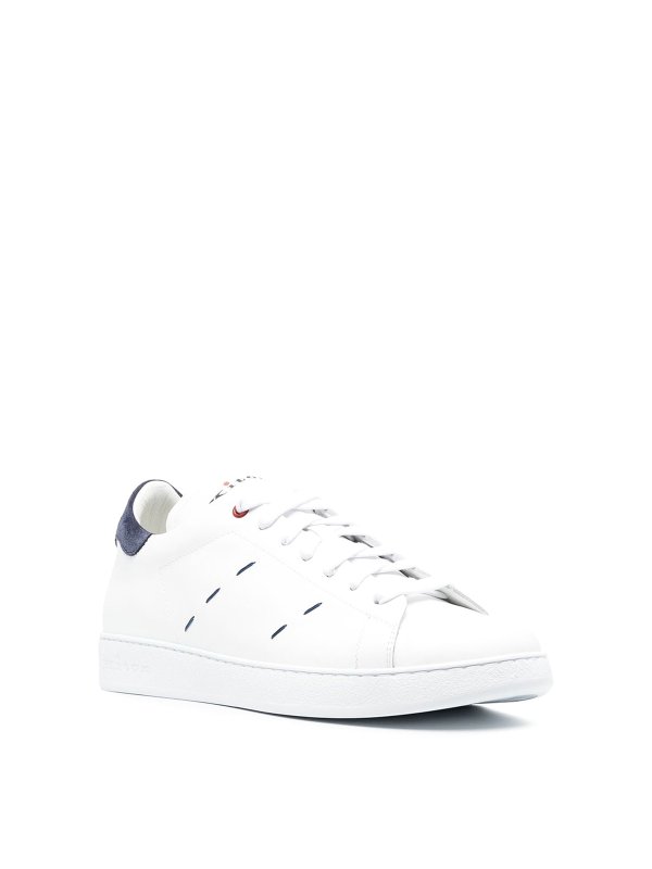 KITON: sneakers online - Sneakers basse con cuciture a contrasto