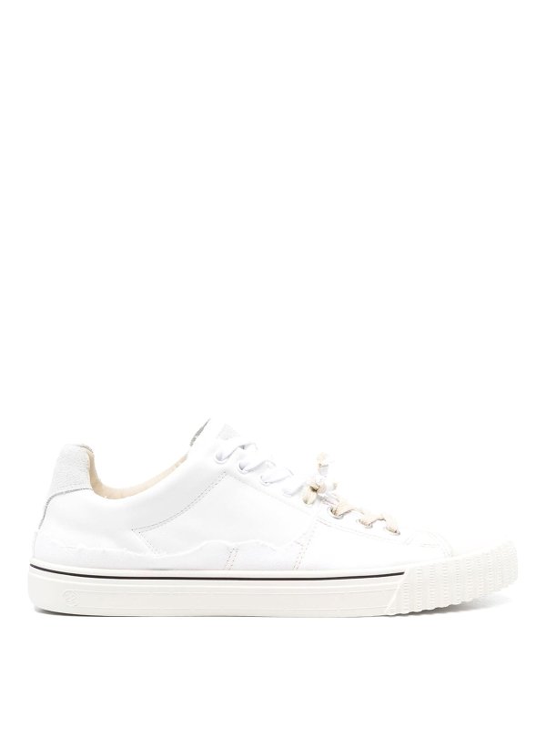Maison Margiela: sneakers - Sneakers basse stringate con occhiello