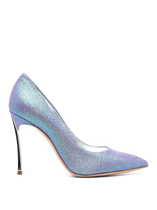 Casadei: Escarpins - Chaussures À Talon - Bleu Clair