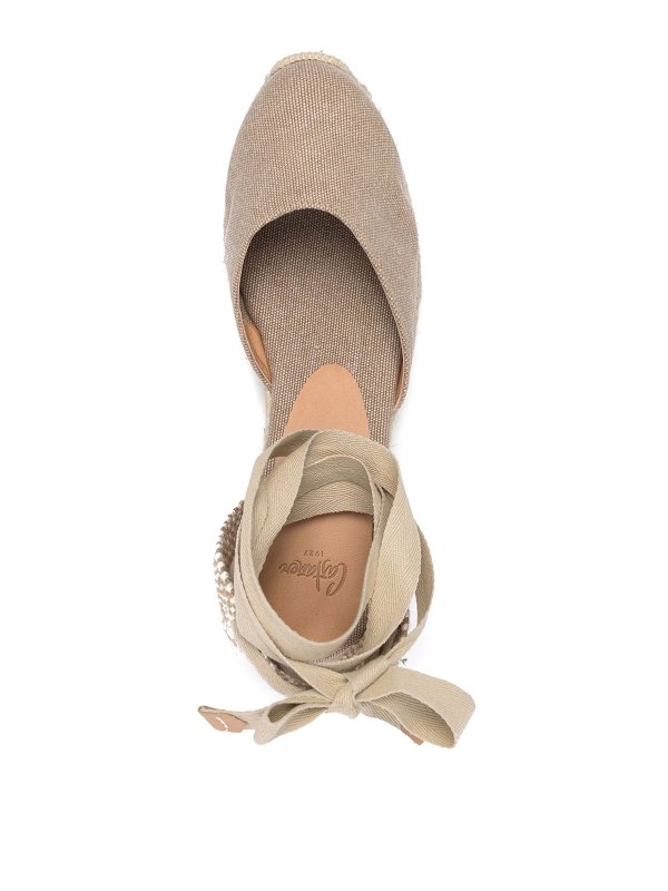 Espadrillas con zeppa e lacci shop online: CASTANER