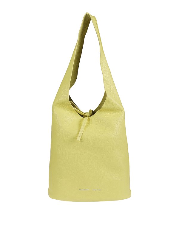 LIVIANA CONTI: shoulder bags - Hammered leather bag with lace closure