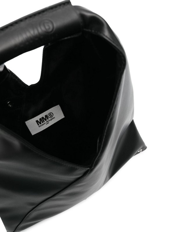Triangle small graphic-print tote shop online: MM6 MAISON MARGIELA