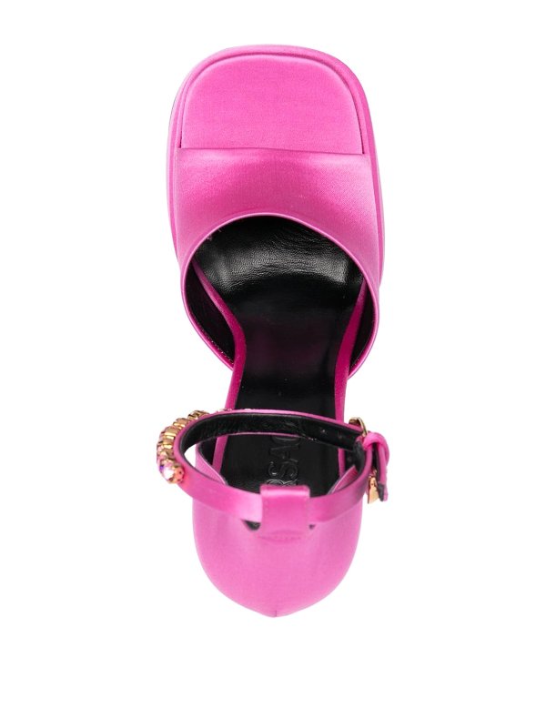 Medusa charm platform sandals shop online: VERSACE