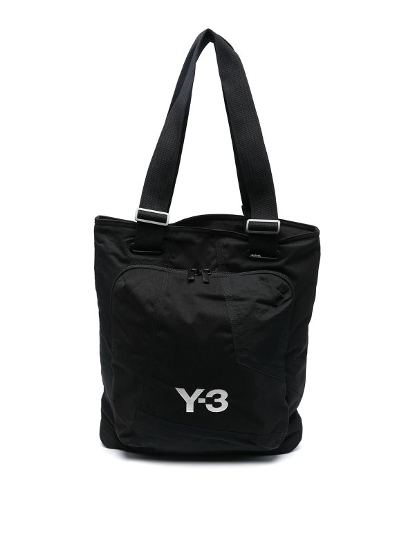 Y-3: shopper - Borsa in nylon con logo