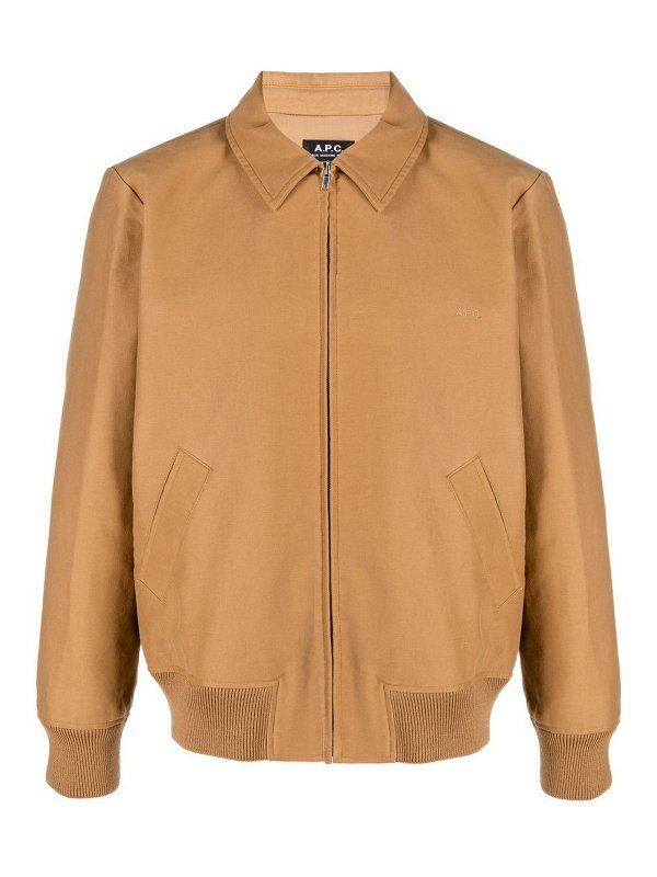 A.P.C.: casual jackets - Ribbed hem/cuffs jacket