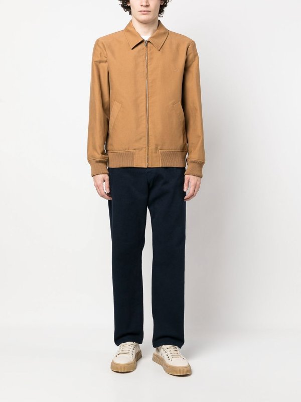 A.P.C.: casual jackets online - Ribbed hem/cuffs jacket