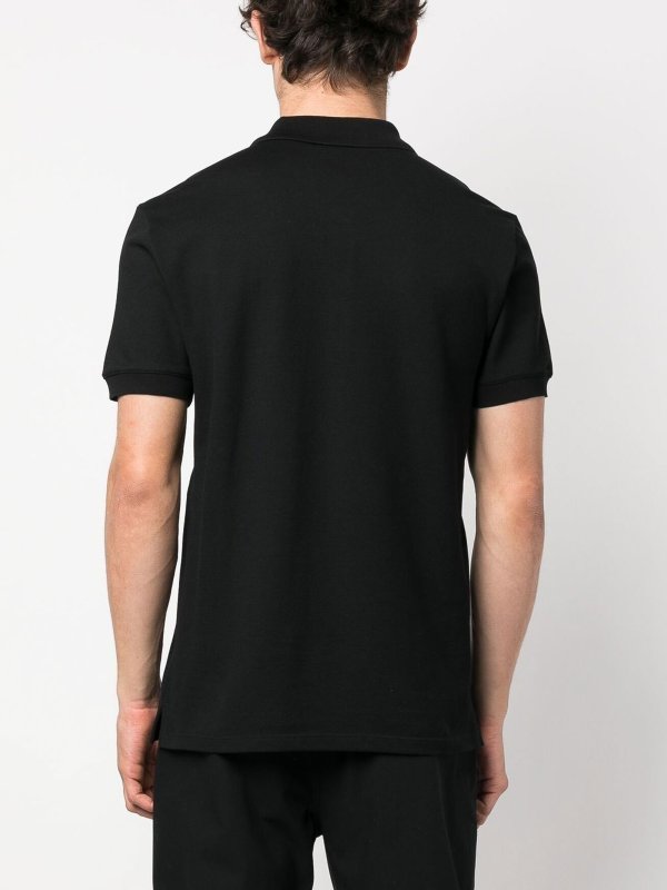 Logo-patch polo shirt shop online: ALEXANDER MCQUEEN