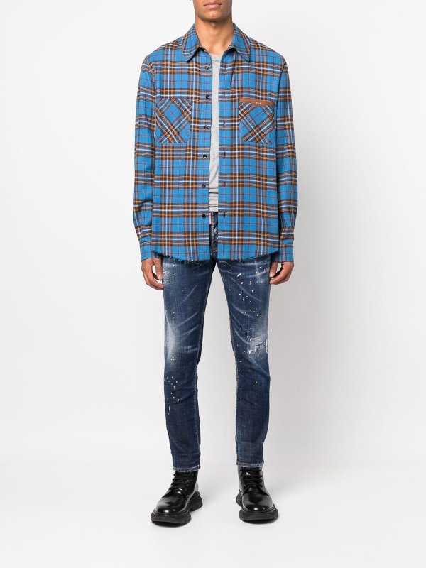 DSQUARED2: Jeans pitillos online - Vaqueros Pitillos - Lavado Oscuro