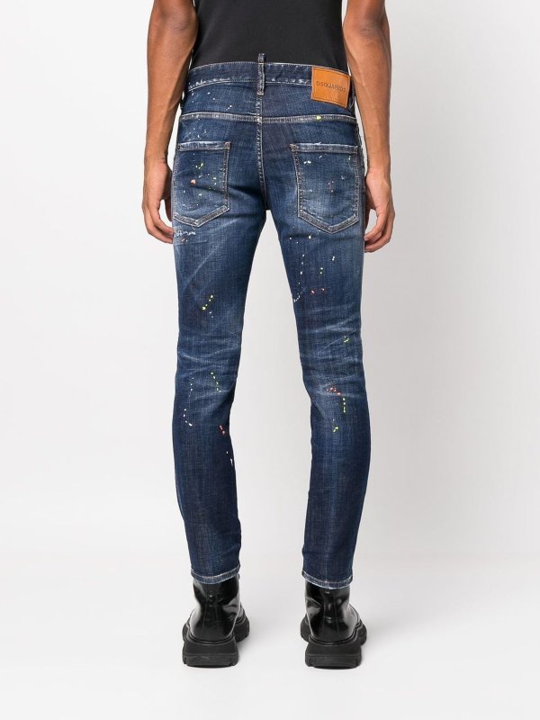 Vaqueros Pitillos - Lavado Oscuro shop online: DSQUARED2