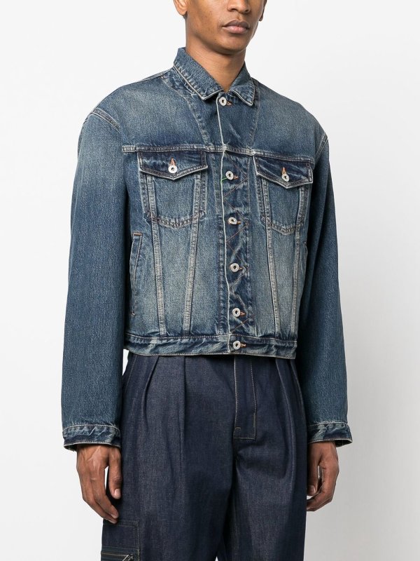 iKRIX KENZO: denim jacket - Cropped denim jacket