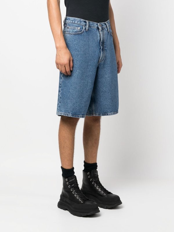 iKRIX OFF-WHITE: Trousers Shorts - Logo patch shorts