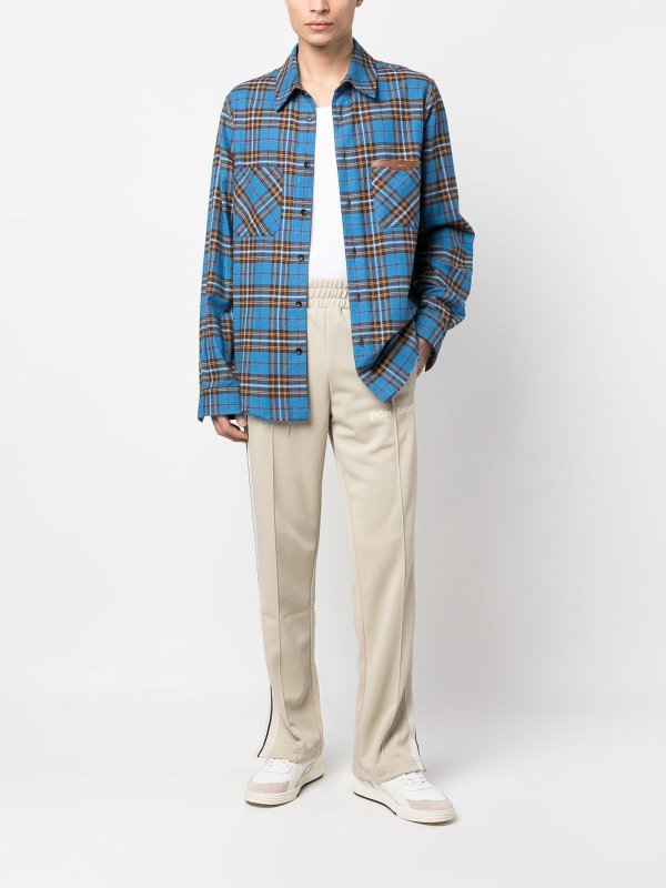 Palm Angels: tracksuit bottoms online - Side striped detailed trousers