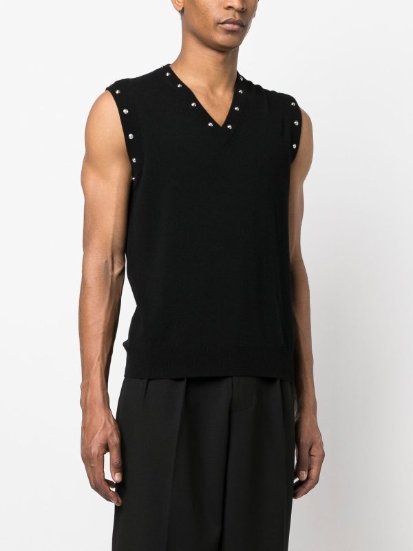 iKRIX VERSACE: Gilets tricot - Gilet - Noir