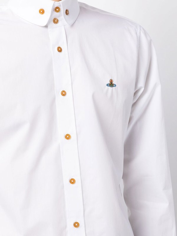 VIVIENNE WESTWOOD buy online Camicia abbottonata con ricamo a orbita