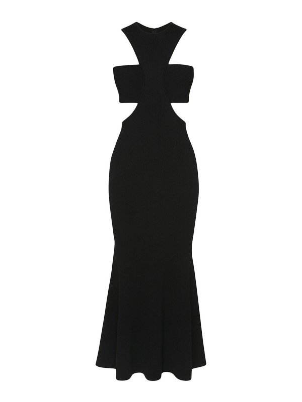 ALEXANDER MCQUEEN: Vestidos media pierna - Vestido Midi - Negro