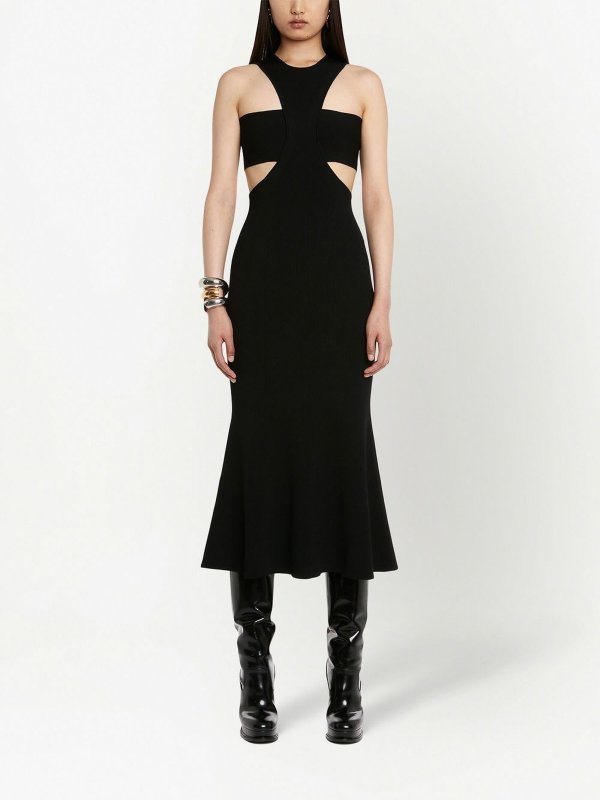 iKRIX ALEXANDER MCQUEEN: Vestidos media pierna - Vestido Midi - Negro