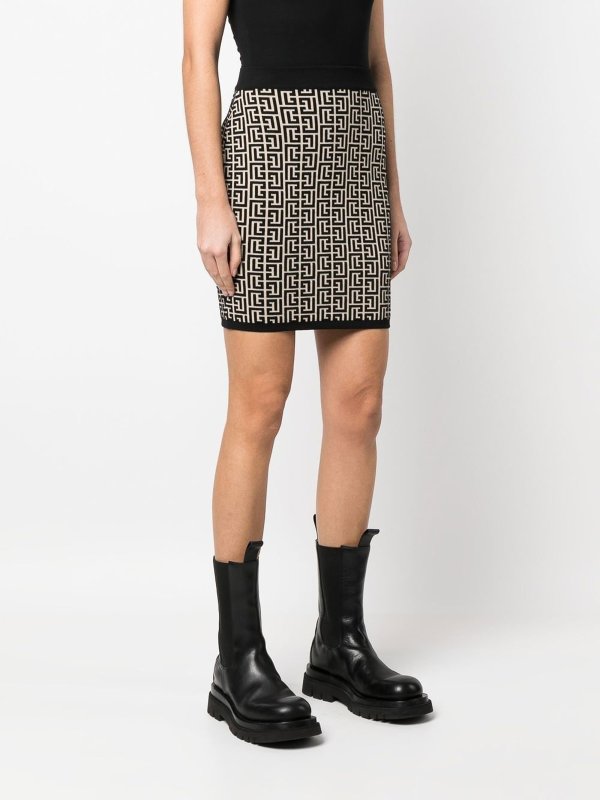 iKRIX Balmain: mini skirts - Jacquard knitted skirt