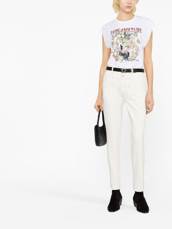 iKRIX CLOSED: ストレートジーンズ - ストレートジーンズ - 白