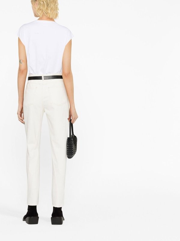 ストレートジーンズ - 白 shop online: CLOSED