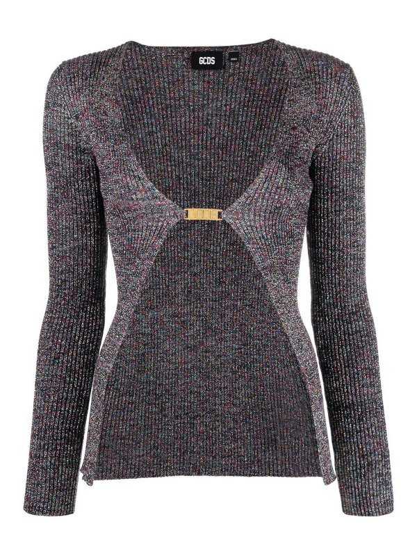 GCDS: Cárdigans - Cárdigan - Gris