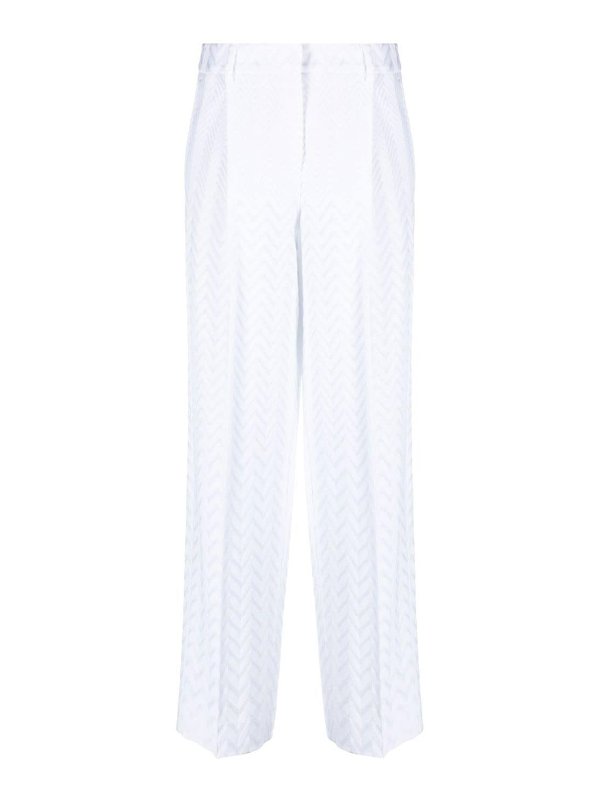 MISSONI: カジュアルトラウザー - カジュアルパンツ - 白