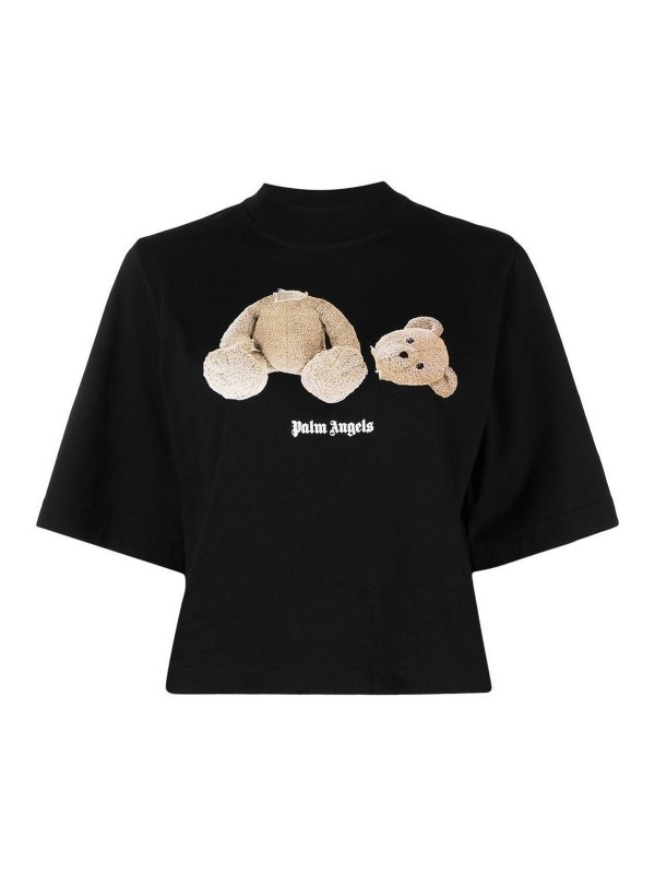 Palm Angels: T-shirts - T-Shirt - Schwarz