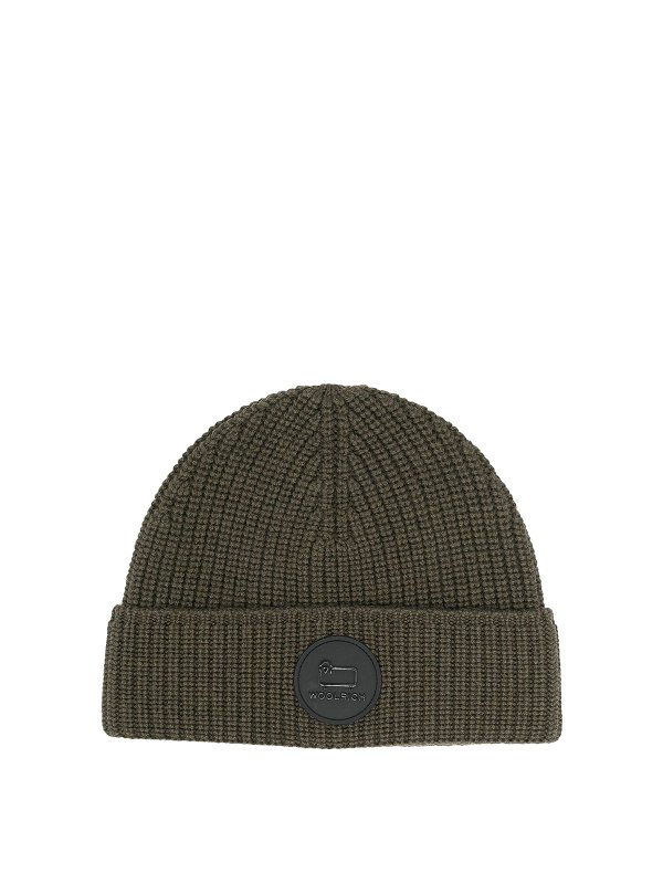 WOOLRICH: hats & caps - Logo beanie