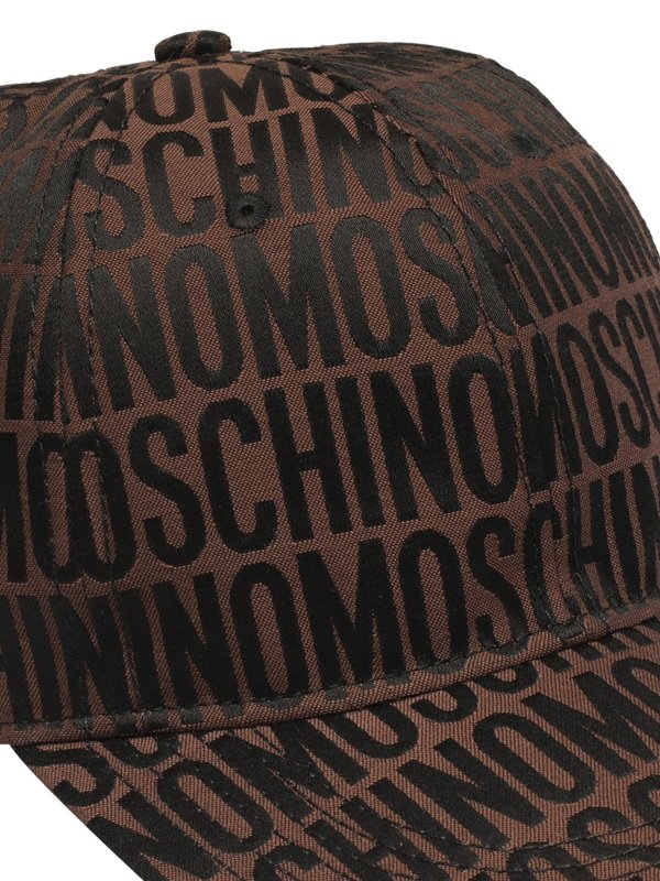 MOSCHINO: hats & caps online - All over logo cap