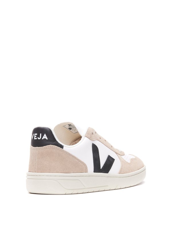 The Best Shops VEJA: trainers - White and pink logoed sneakers