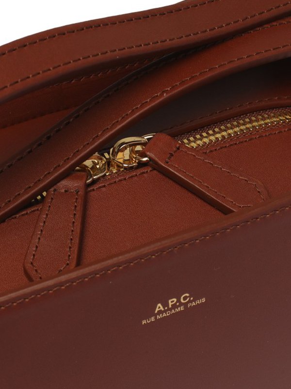 Trapezoid shape bag shop online: A.P.C.