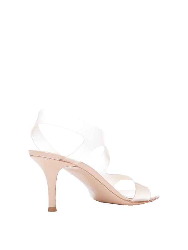 iKRIX Gianvito Rossi: sandals - Transparent effect criss-cross sandals