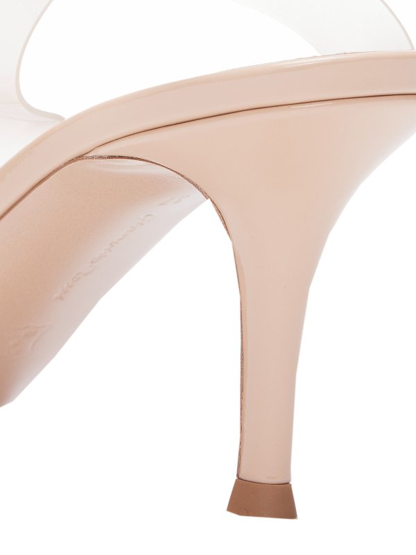Transparent effect criss-cross sandals shop online: Gianvito Rossi