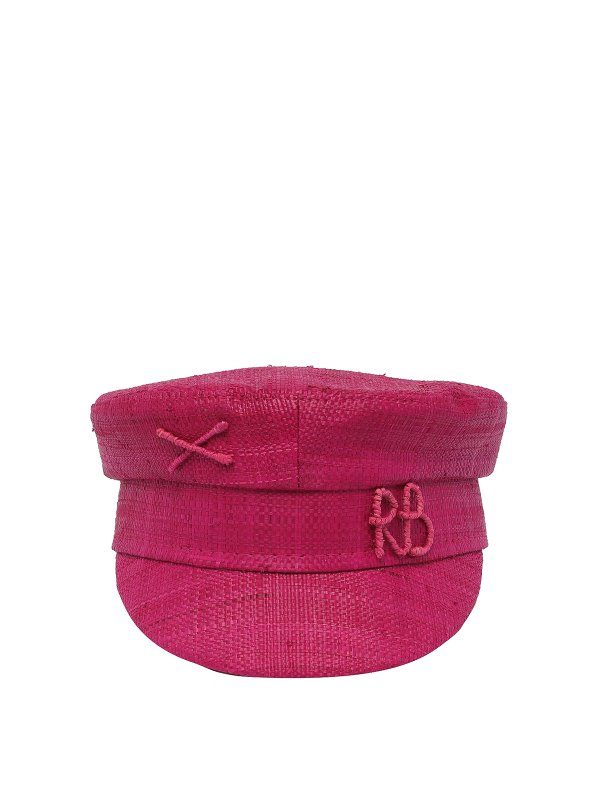 RUSLAN BAGINSKIY: hats & caps - Fuchsia baker cap