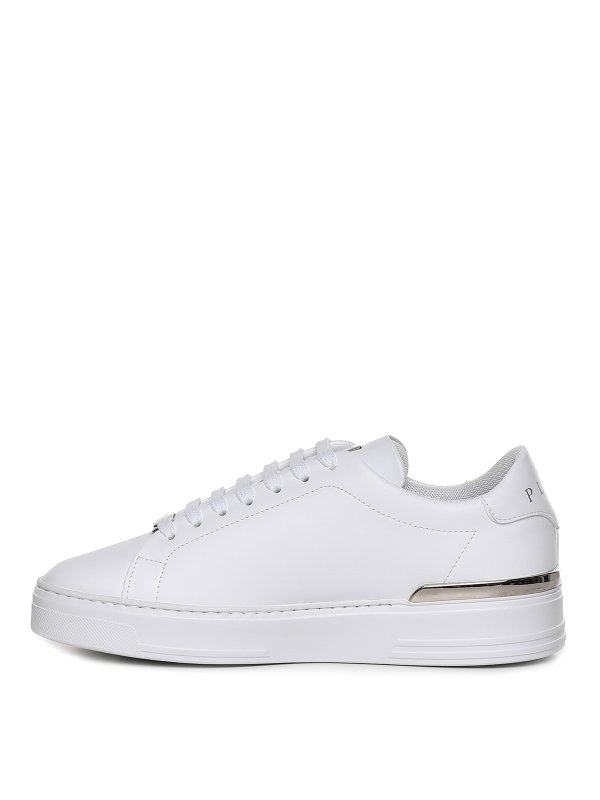 Leather trainers with logo shop online: PHILIPP PLEIN