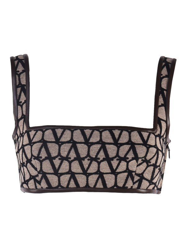 VALENTINO: Tops & Tank tops - Monogrammed logo top