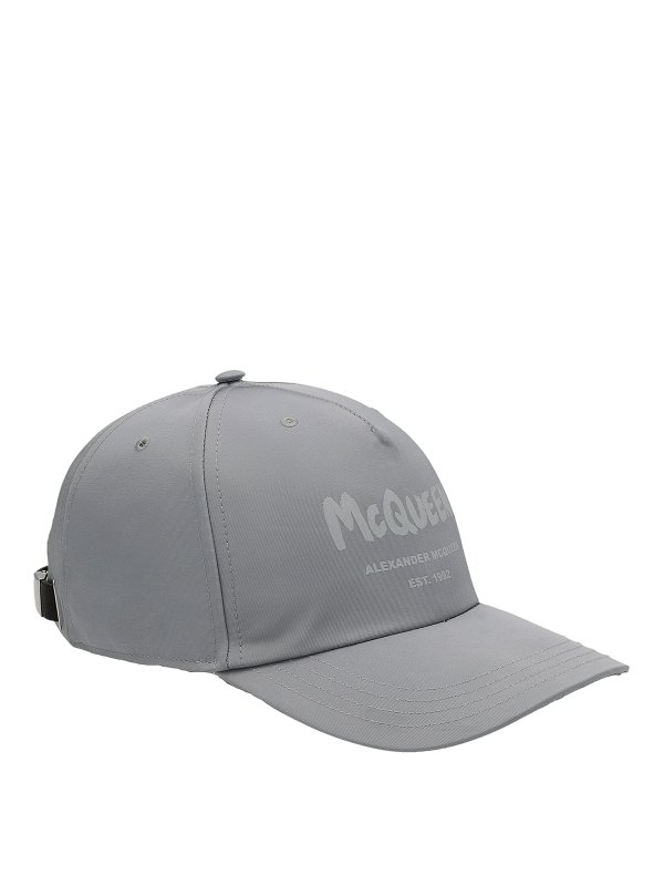 ALEXANDER MCQUEEN: hats & caps online - Tonal graffiti cap