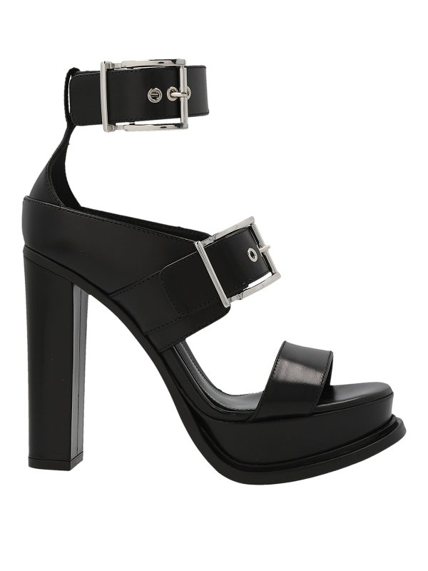 ALEXANDER MCQUEEN: Sandales - Sandales - Noir