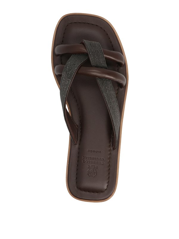 iKRIX BRUNELLO CUCINELLI: サンダル - サンダル - ブラウン