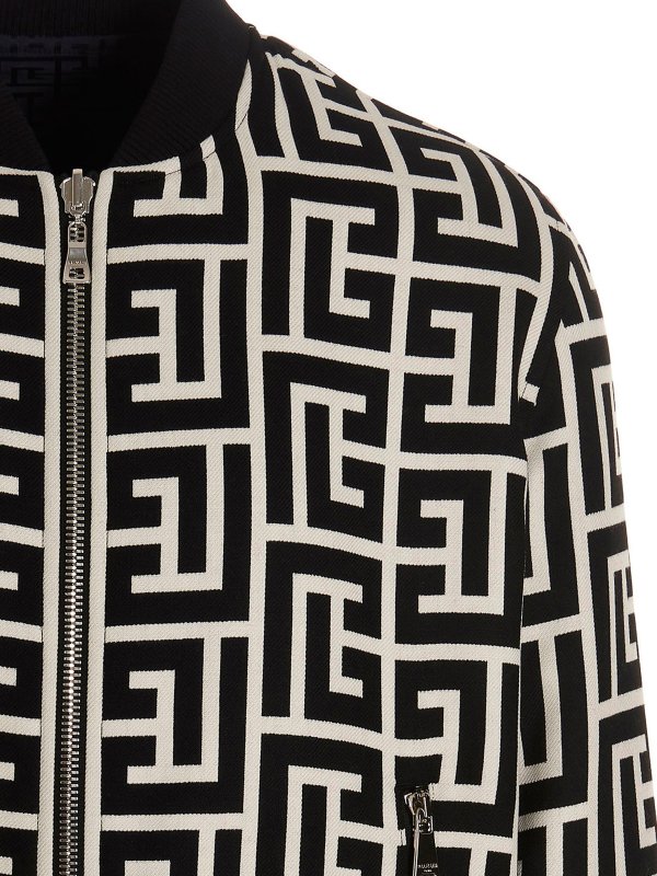 Monogram reversible bomber jacket shop online: Balmain