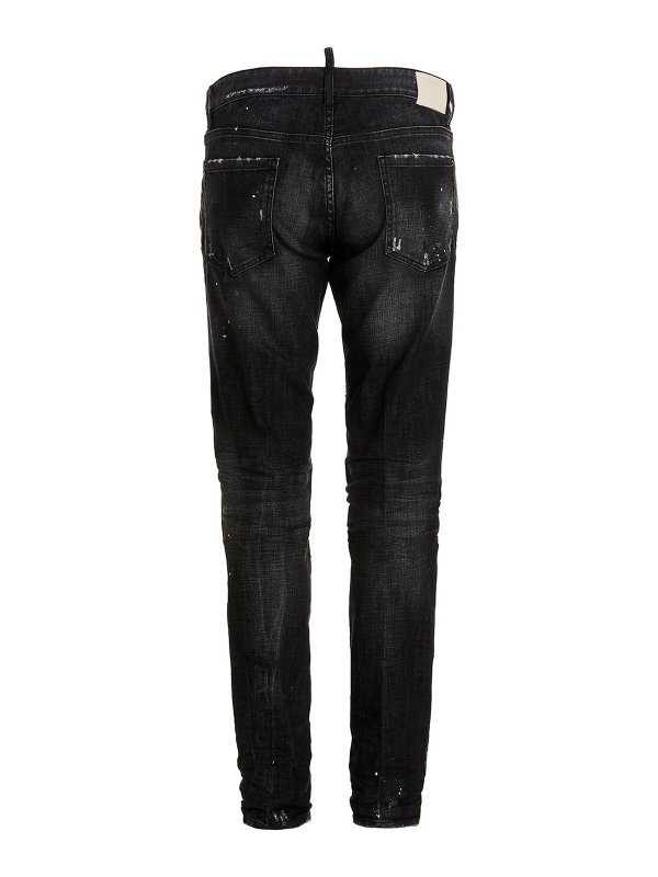 DSQUARED2: Jeans pitillos online - Vaqueros Pitillos - Negro