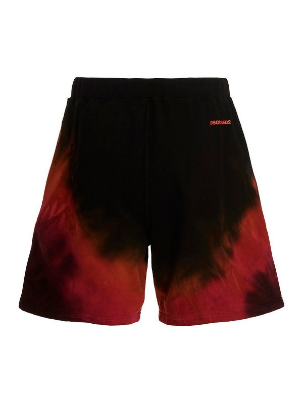 DSQUARED2: pantaloni shorts online - Bermuda tie-dye