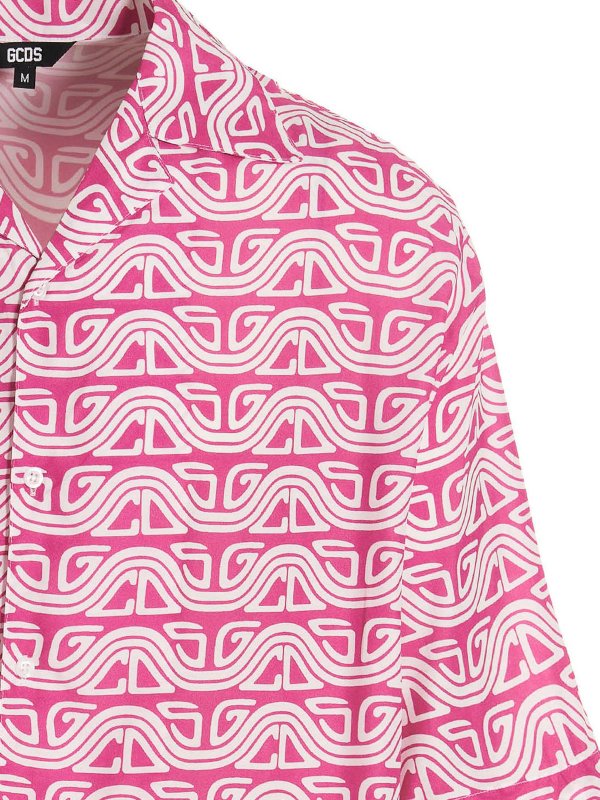 iKRIX GCDS: shirts - Waved logo shirt