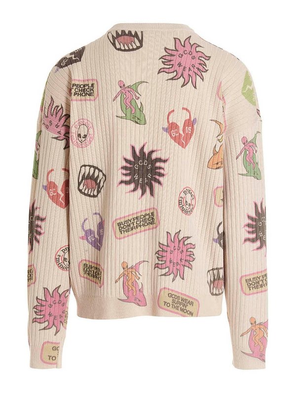 GCDS: Strickpullover mit Rundhalsausschnitt online - Rundhalspullover - Bunt