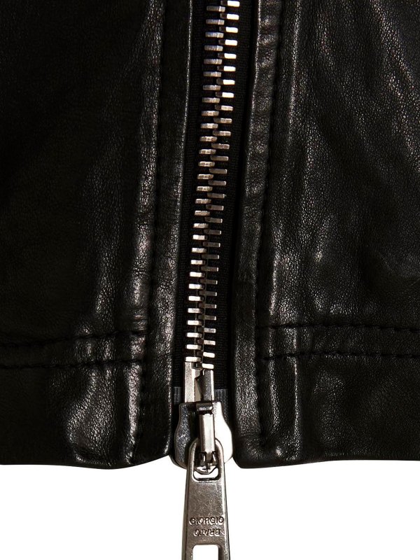 Giorgio Brato レザージャケット - 黒|GU23S9807VNERO