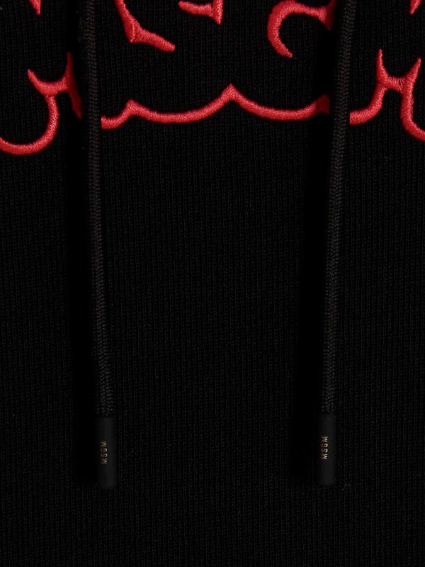 Logo embroidery hoodie by burro studio shop online: m.s.g.m.