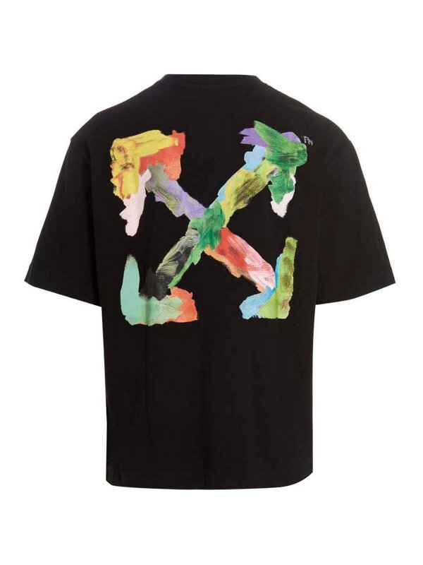 Off-White T-shirt brush arrow - Black - Men