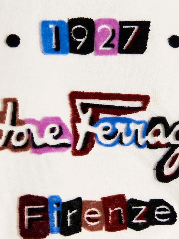 1927 logo sweatshirt shop online: SALVATORE FERRAGAMO