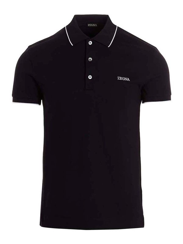 Z ZEGNA: ポロシャツ - ポロシャツ - ブルー