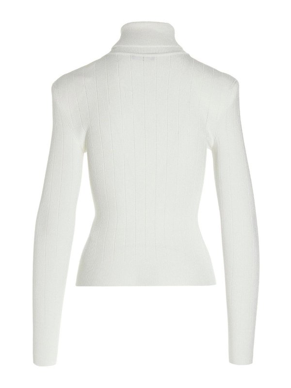 Balmain: Turtlenecks & Polo necks online - Logo buttons turtleneck sweater